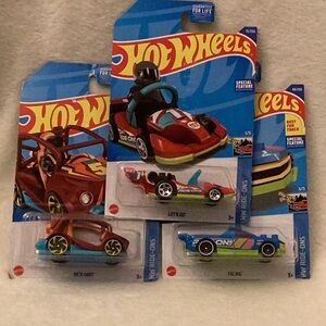 Hot Wheels Ride-Ons ~ Fig Rig Kick Kart Let's Go ~ Set of 3 ~ Special Features